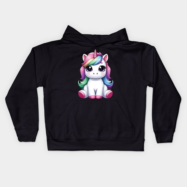 Unicorn S01 D10 Kids Hoodie by Houerd